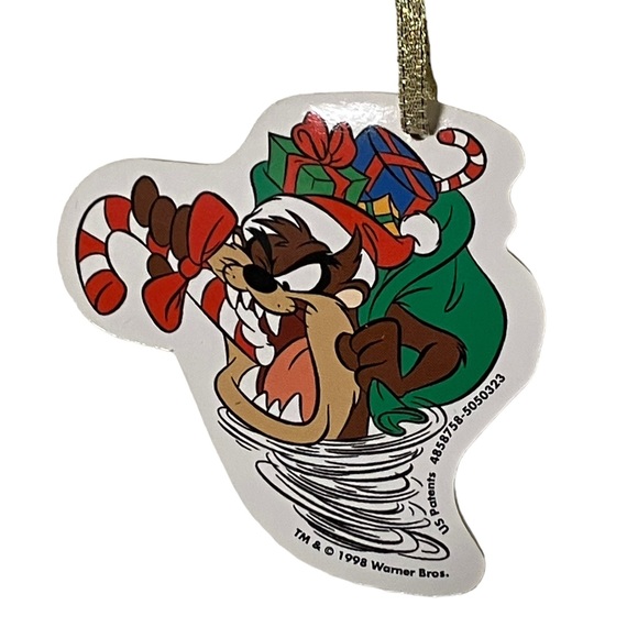 Looney Tunes 1998 Tazmanian Devil Christmas Ornament - Picture 3 of 5